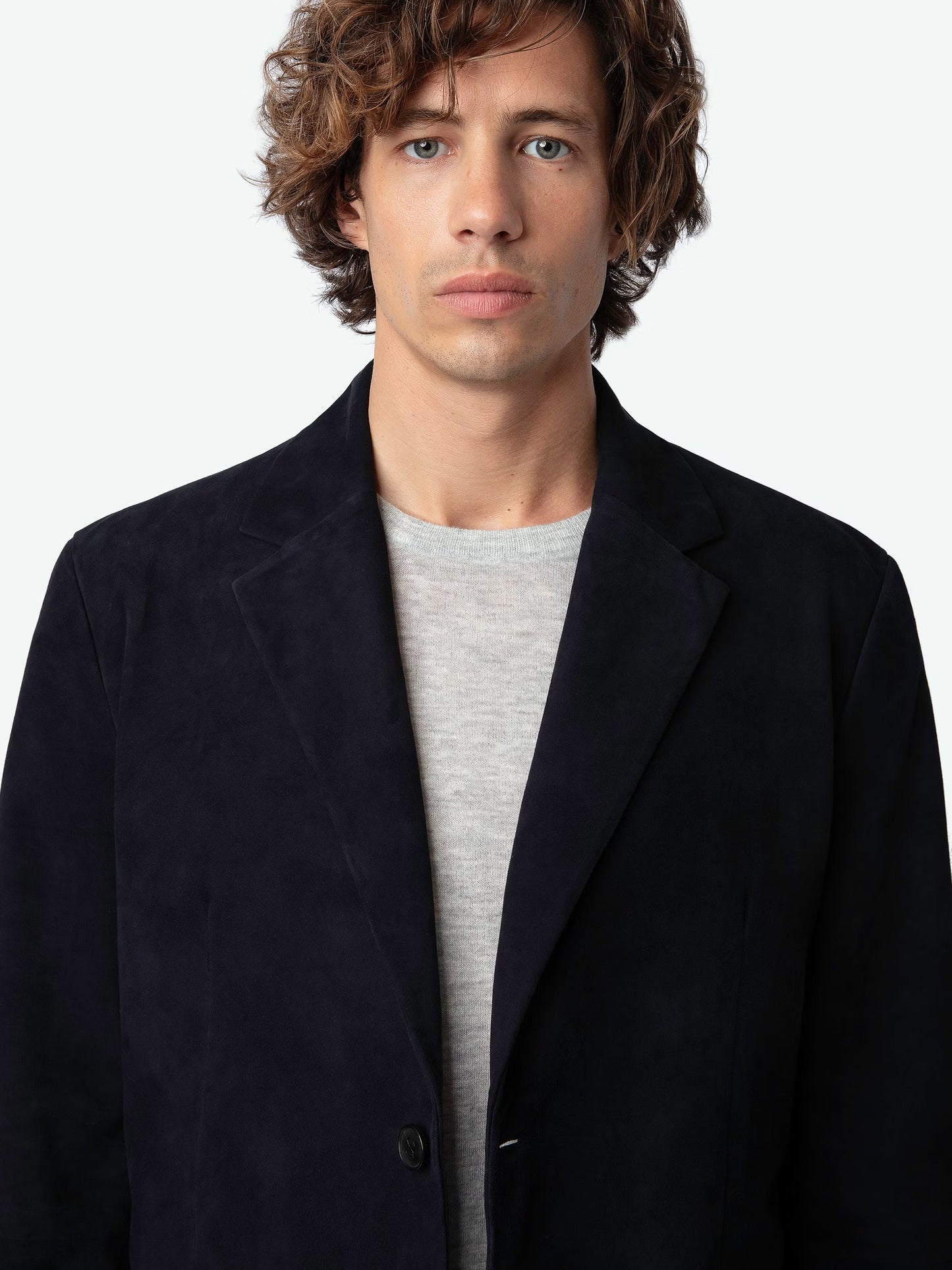 Blazer Valfried Suédé blazer bleu homme