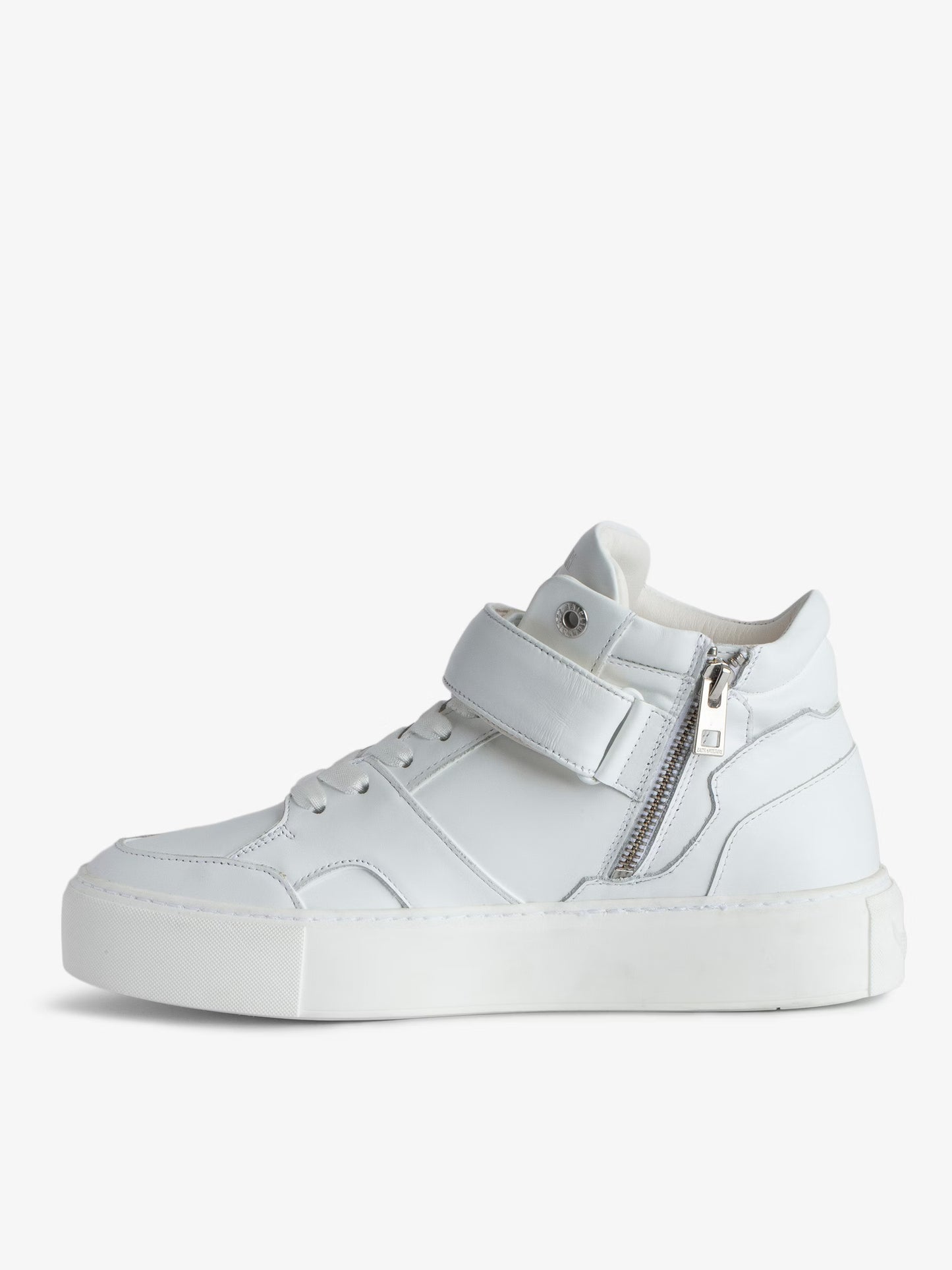 Sneakers Mi-Hautes ZV1747 Flash Chunky baskets blanc femme