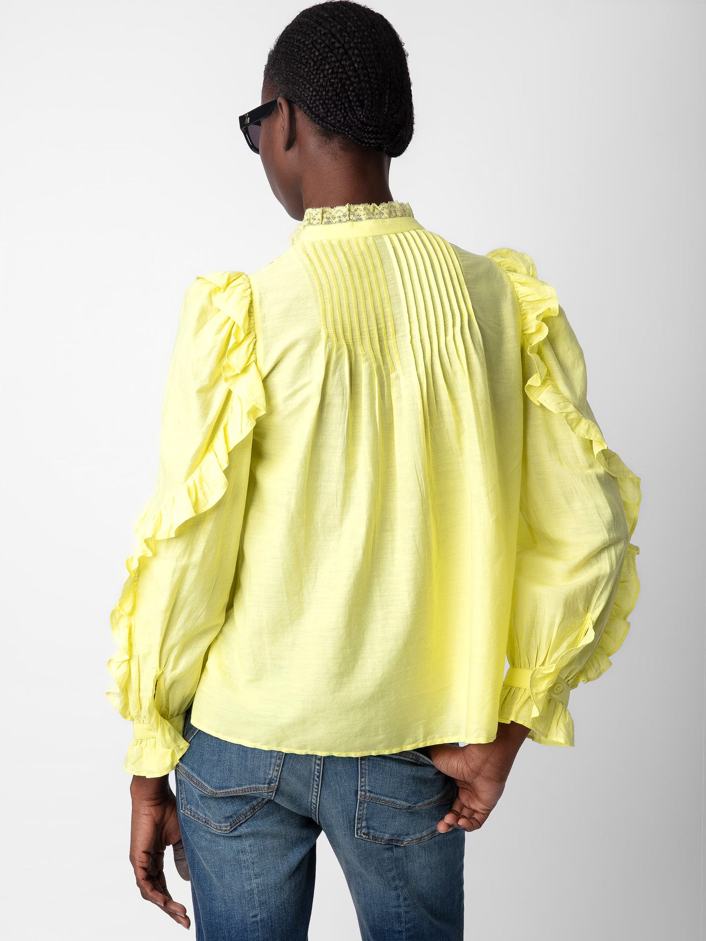 Blouse Timmy chemise jaune femme