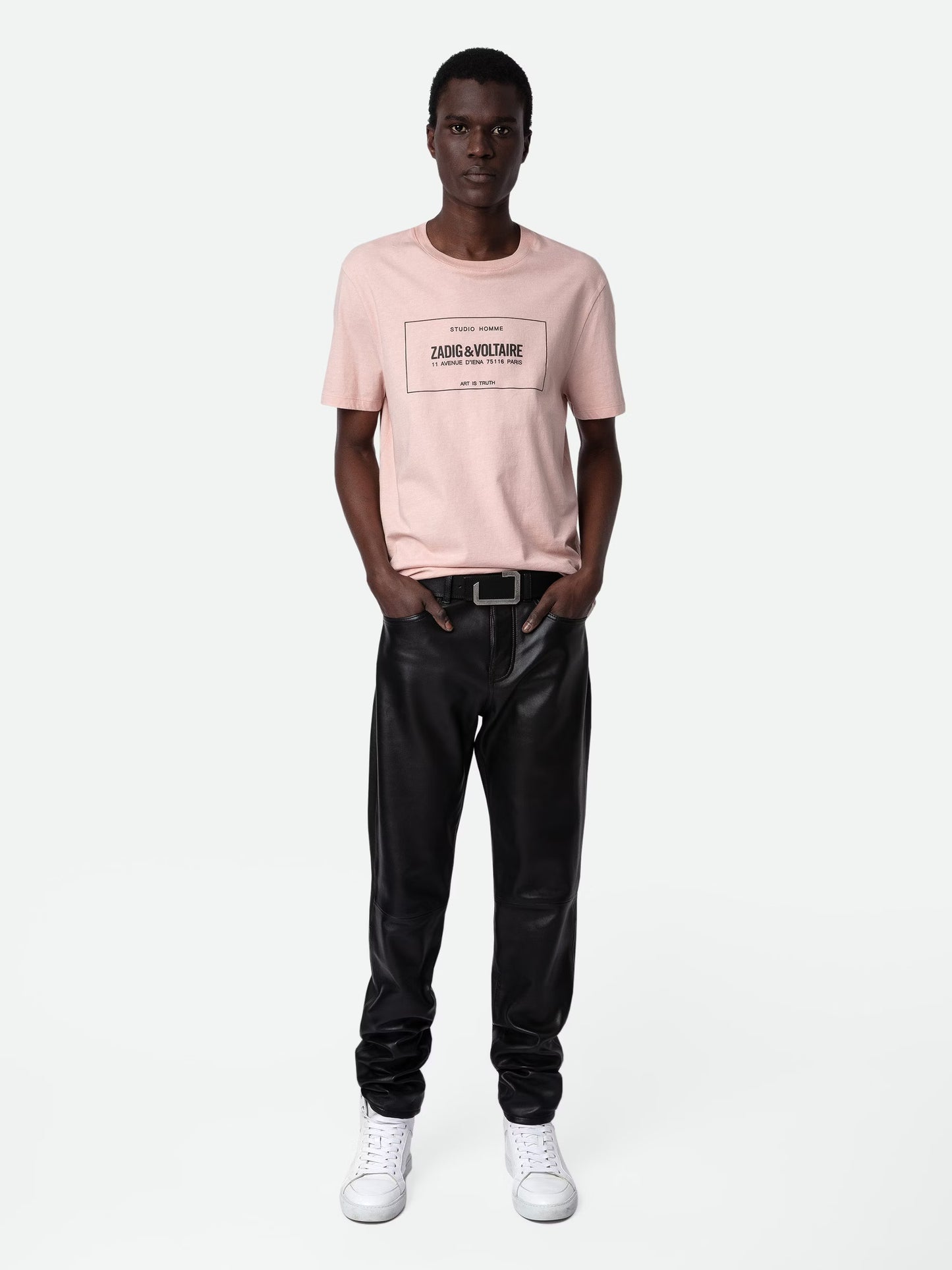 T-shirt Ted t-shirt rose homme