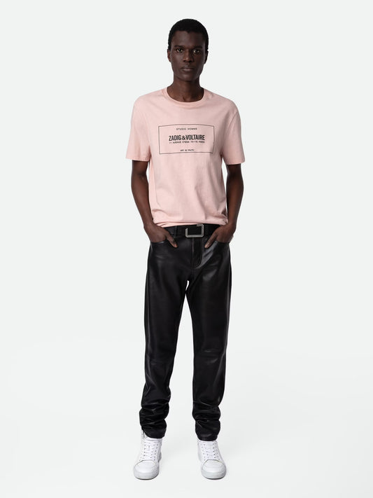 T-shirt Ted t-shirt rose homme