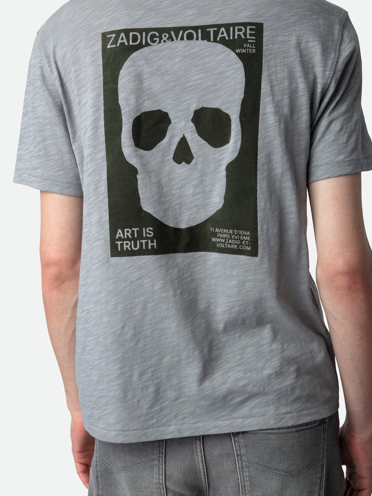 T-shirt Stockholm Flamme t-shirt gris homme