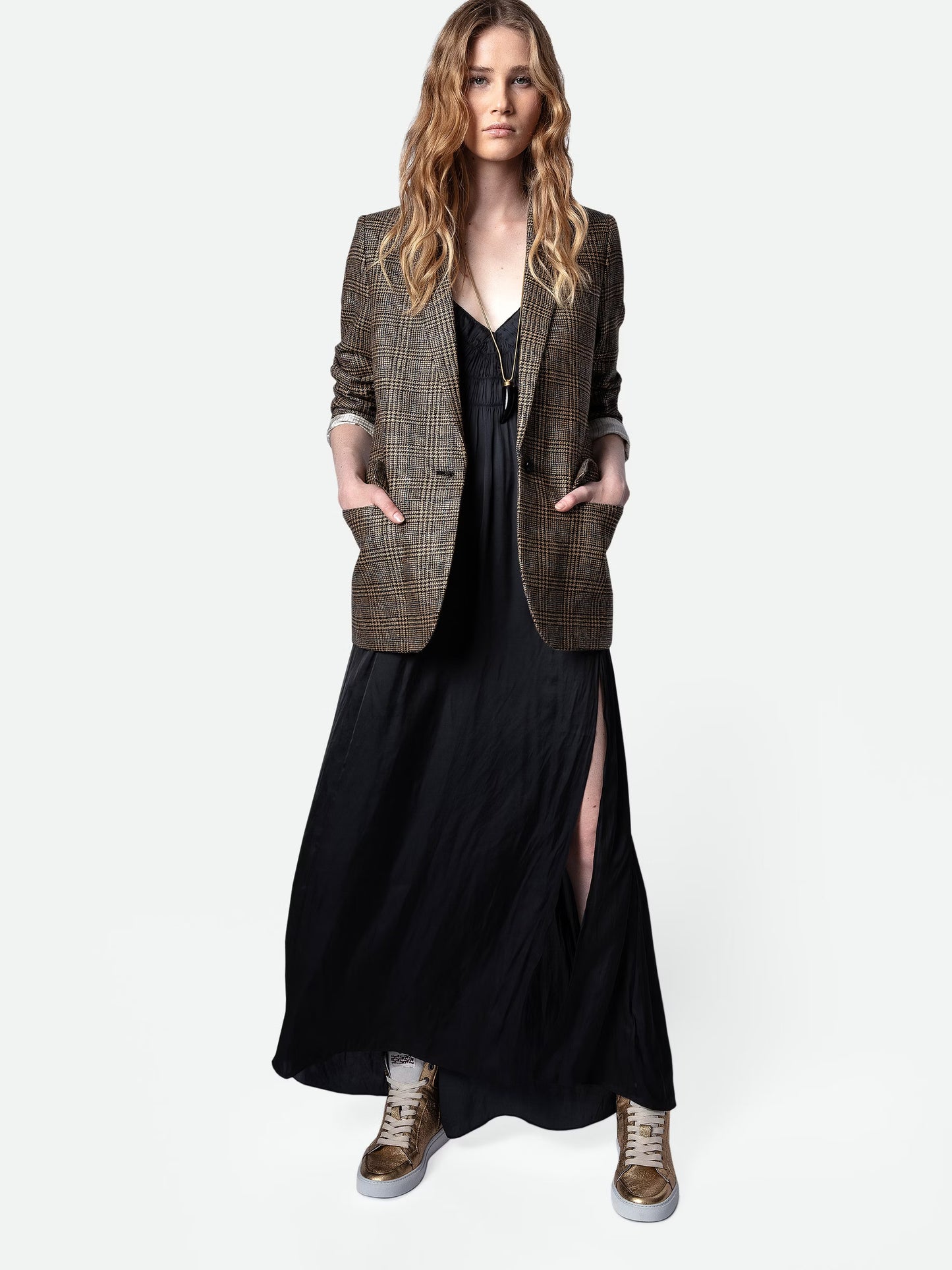 Robe Satin Rayonne robe noir femme