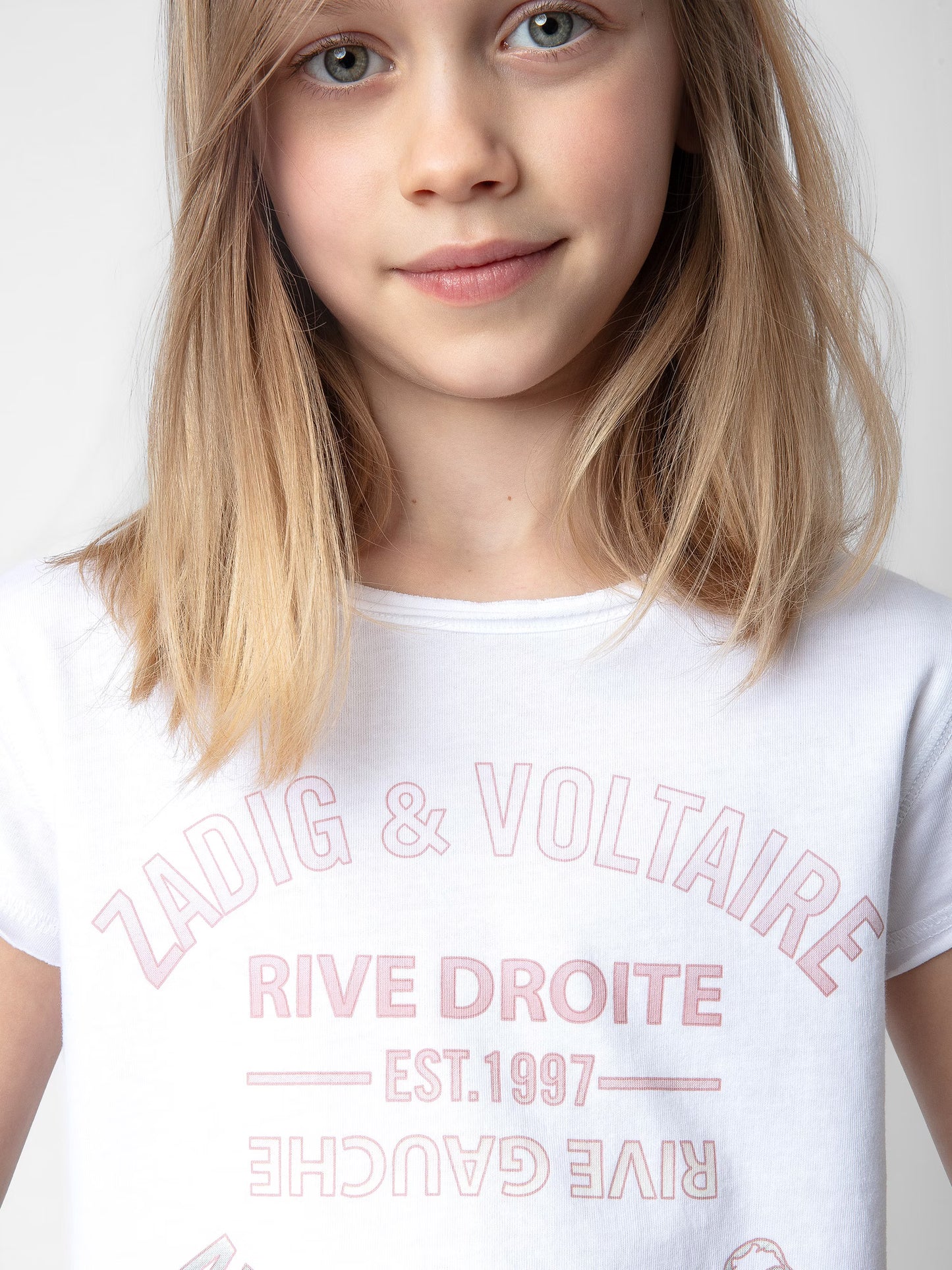T-shirt Amber Fille t-shirt blanc fille