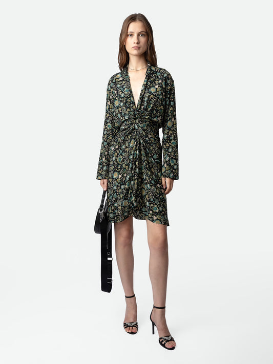 Robe Rozo Soie robe noir femme