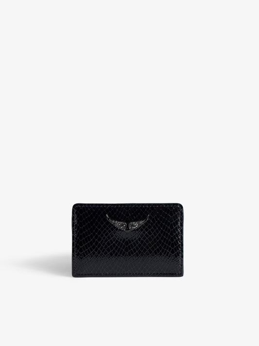 Porte-Cartes ZV Pass Embossé porte carte noir femme