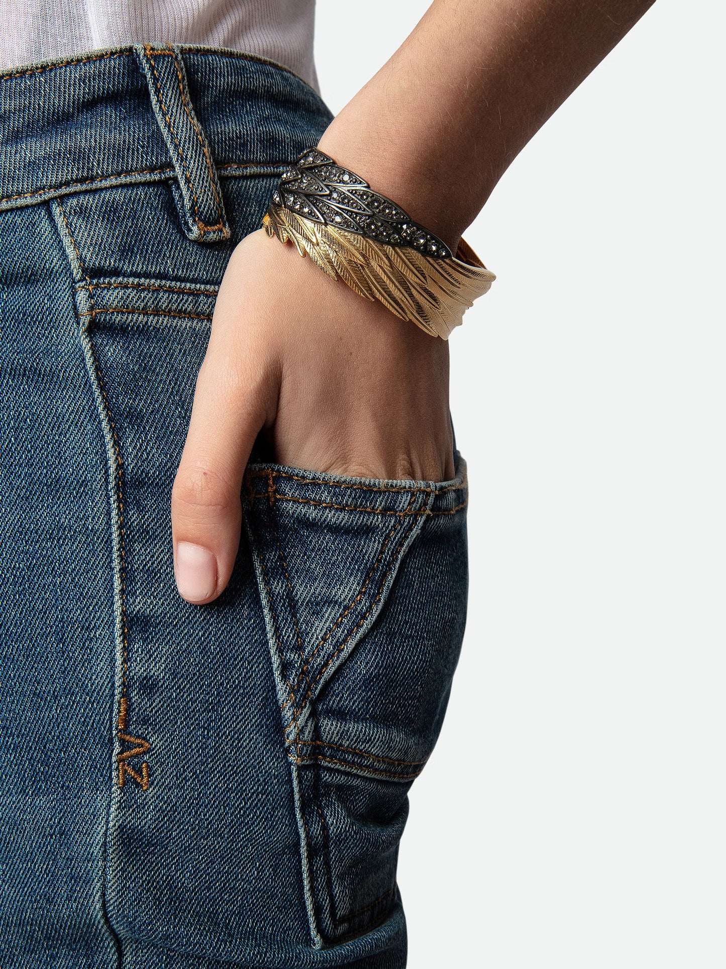 Bracelet Rock Feather Spread your wings bracelet or femme