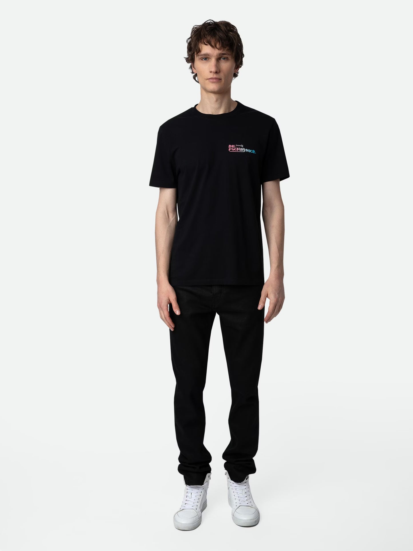 T-shirt Ted Photoprint t-shirt noir homme