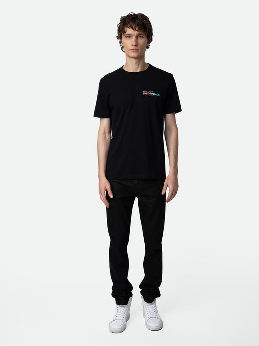 T-shirt Ted Photoprint t-shirt noir homme
