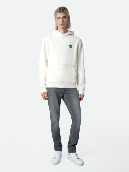 Sweatshirt Sanchi sweatshirt blanc homme