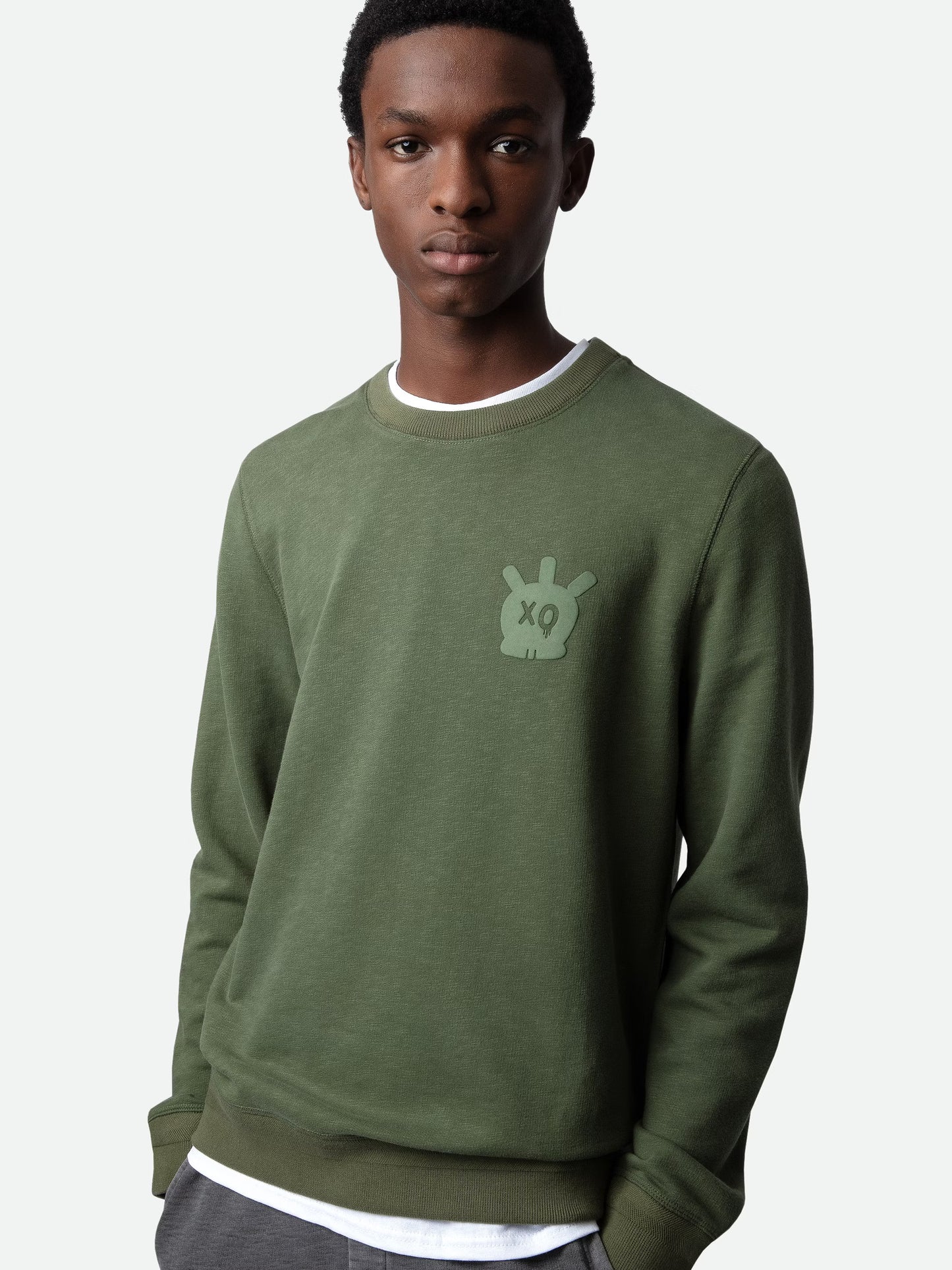 Sweatshirt Stony Skull sweatshirt kaki homme