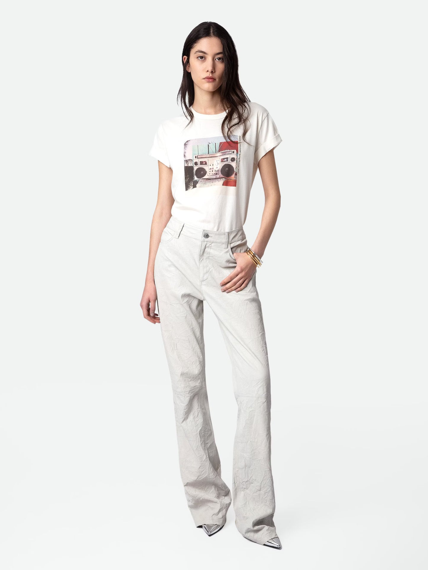 T-shirt Anya Photoprint t-shirt blanc femme