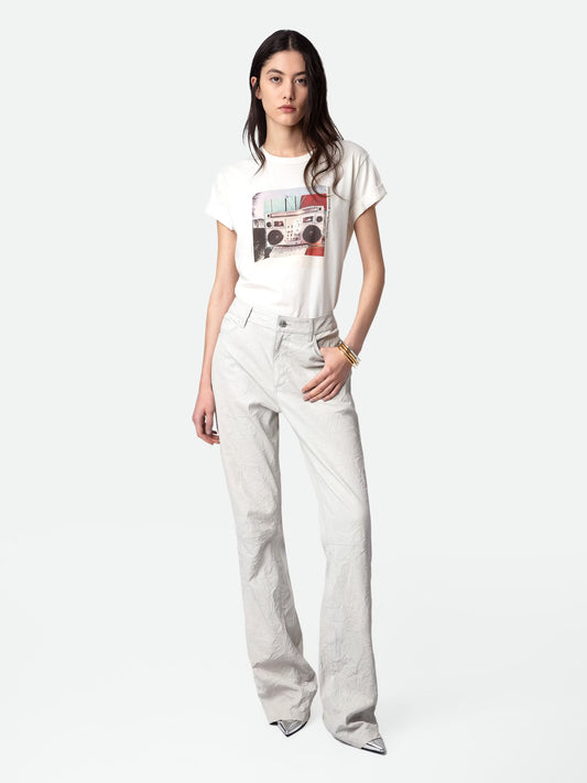 T-shirt Anya Photoprint t-shirt blanc femme