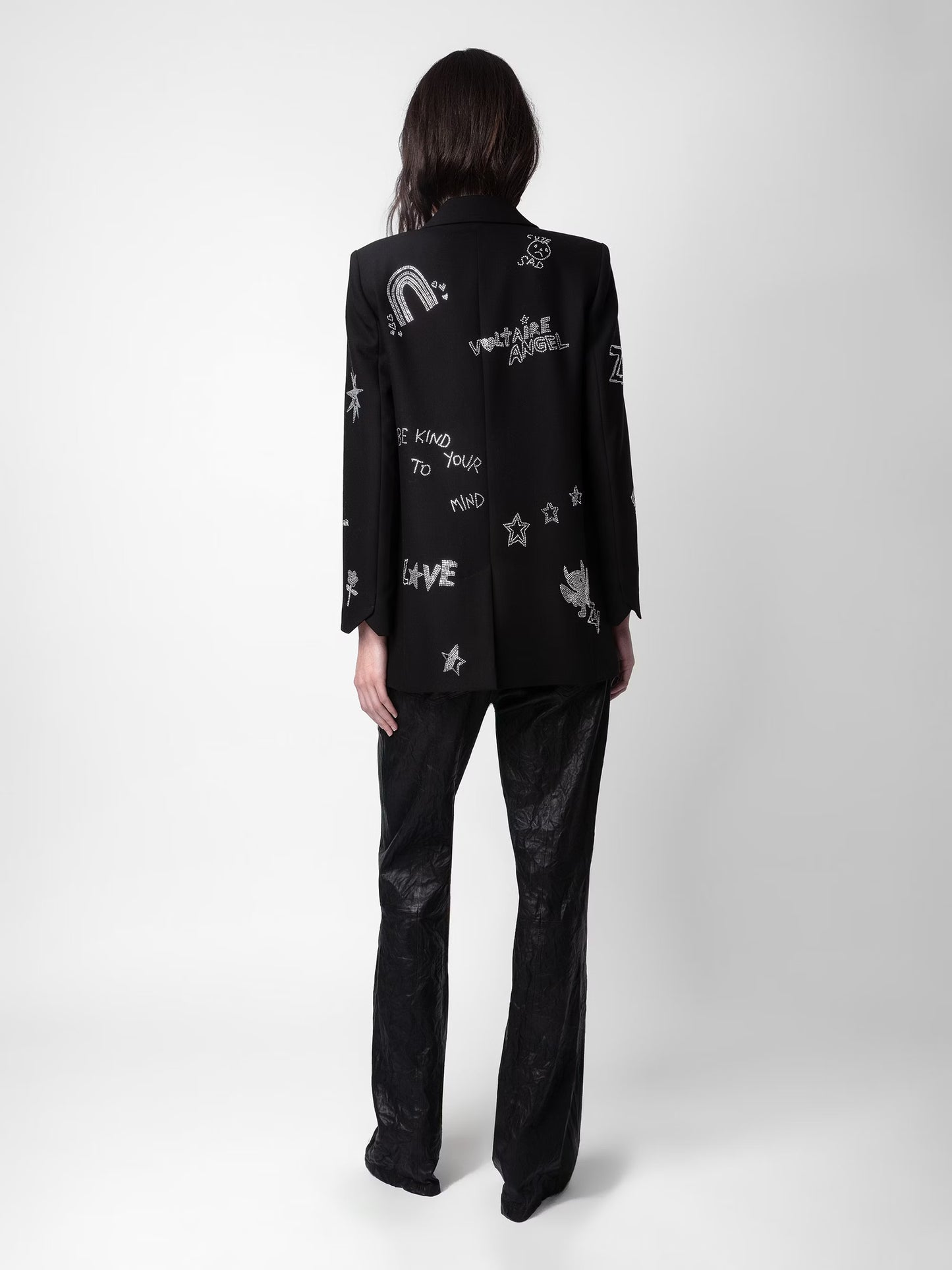 Blazer Viva Strass blazer noir femme