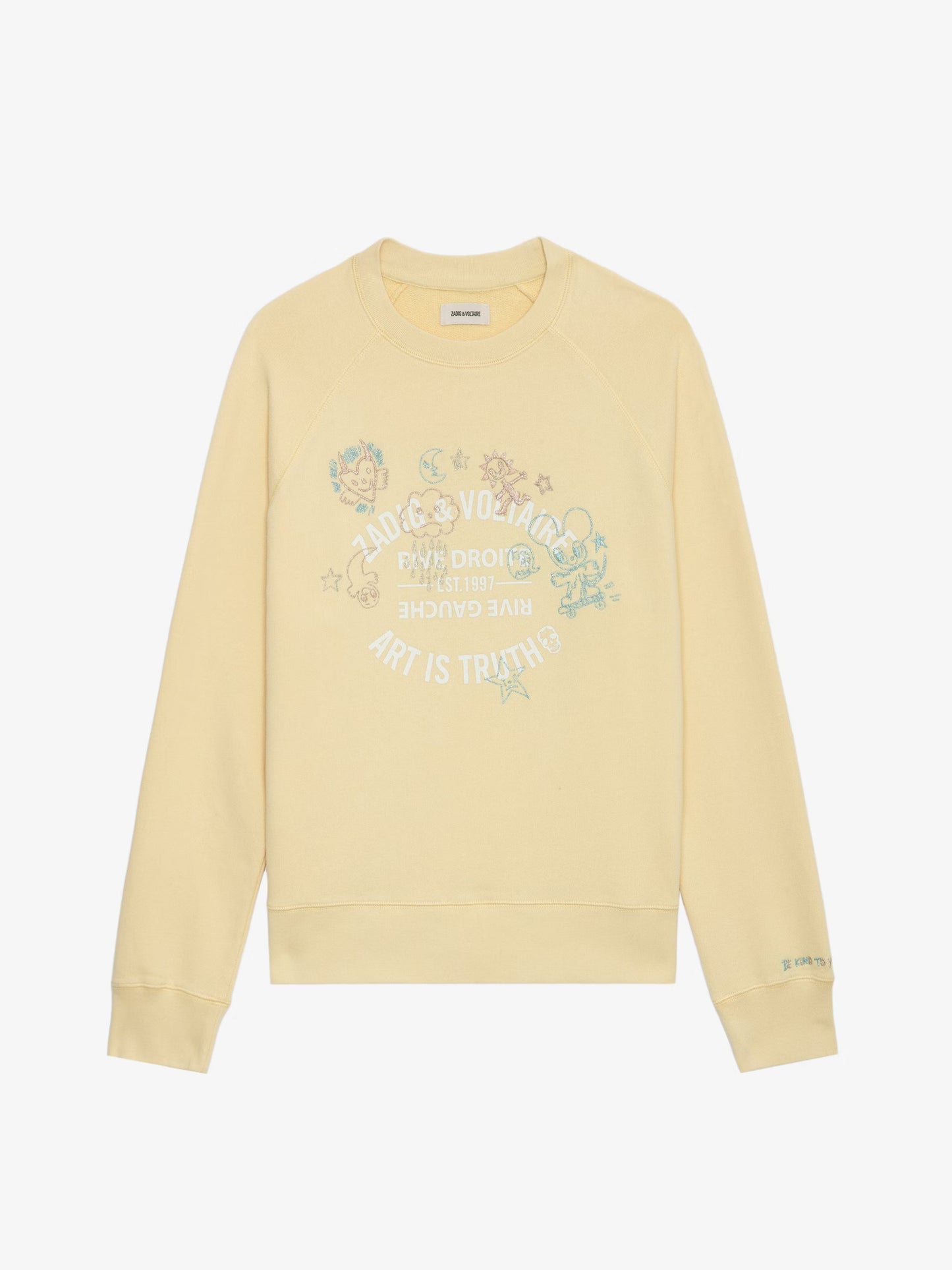 Sweatshirt Upper Blason sweatshirt jaune femme