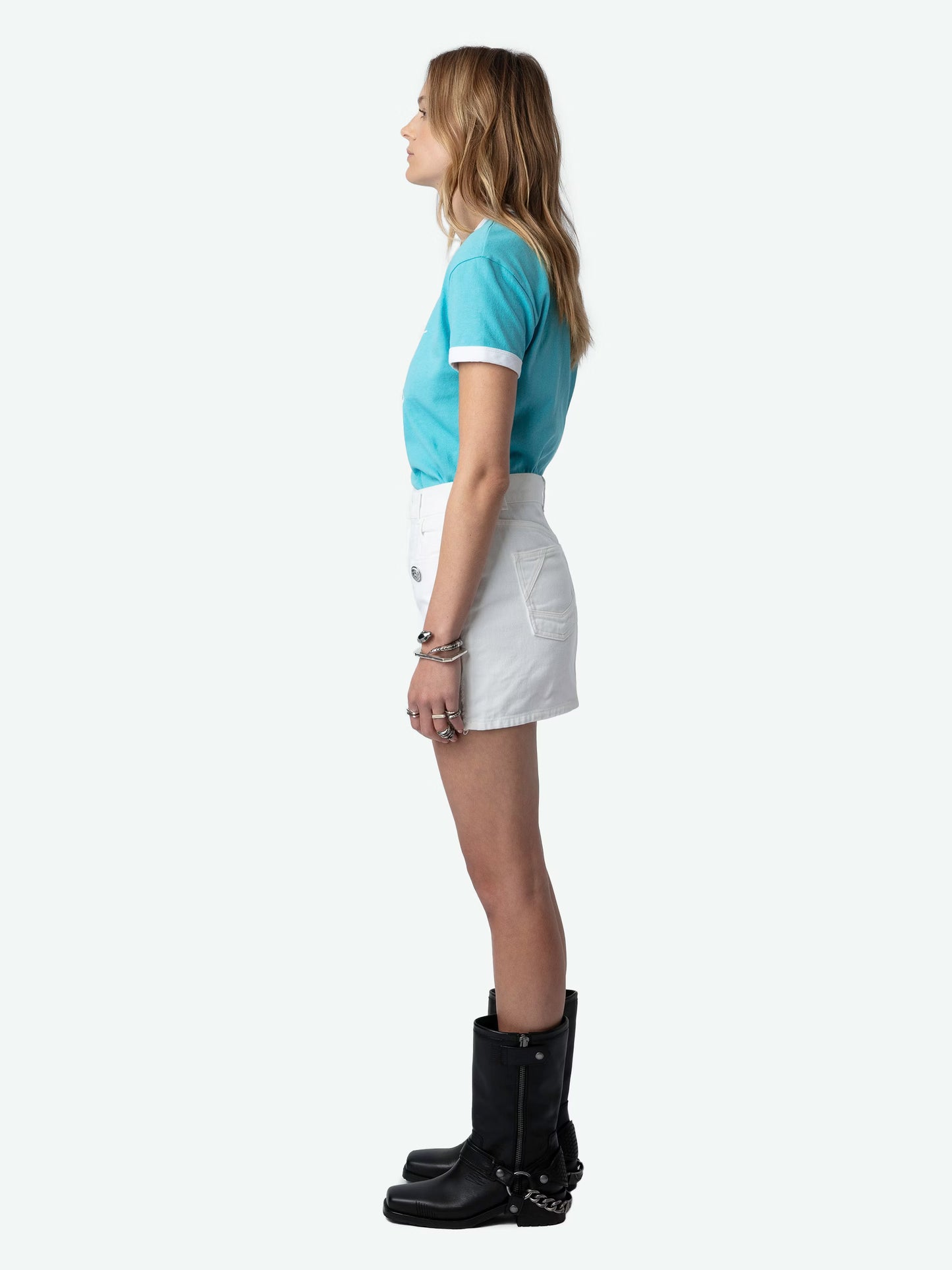 T-shirt Walk Blason t-shirt bleu femme