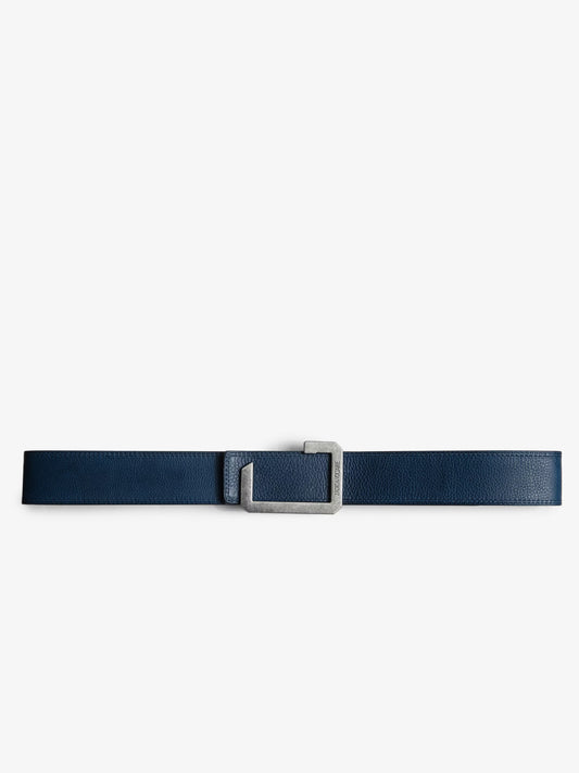 Ceinture La Reversible Cuir ceinture bleu homme