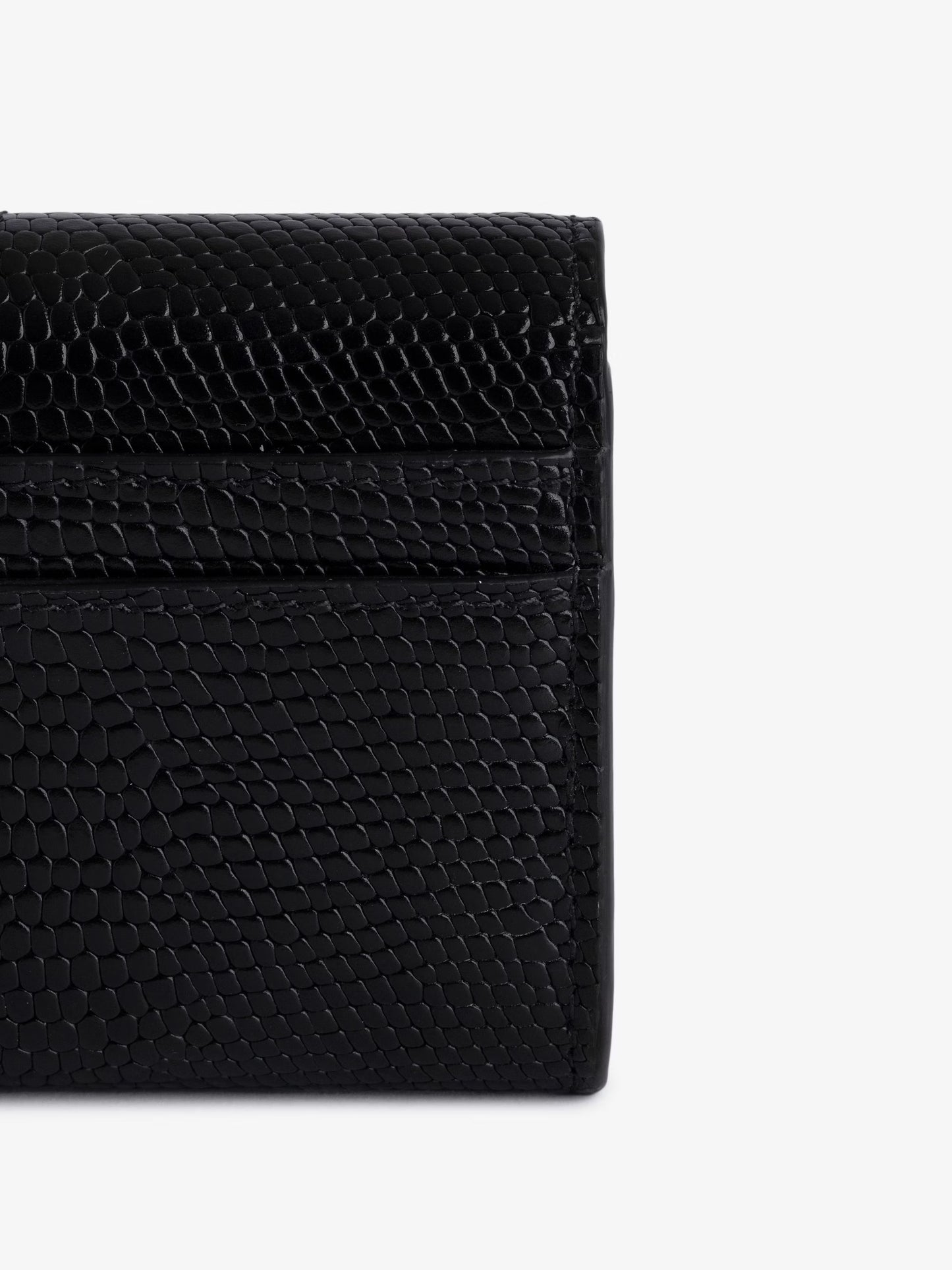 Portefeuille Borderline Embossé portefeuille noir femme