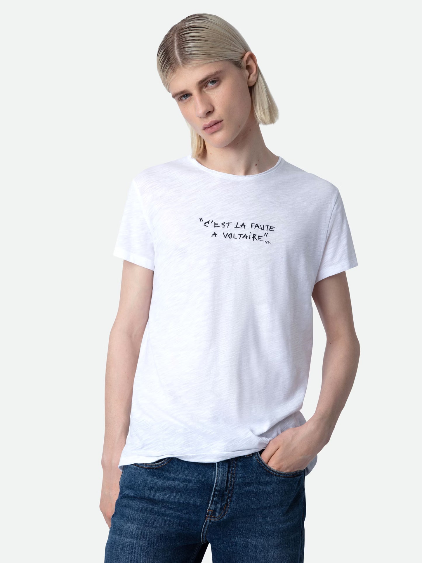 T-shirt Toby Flamme t-shirt blanc homme