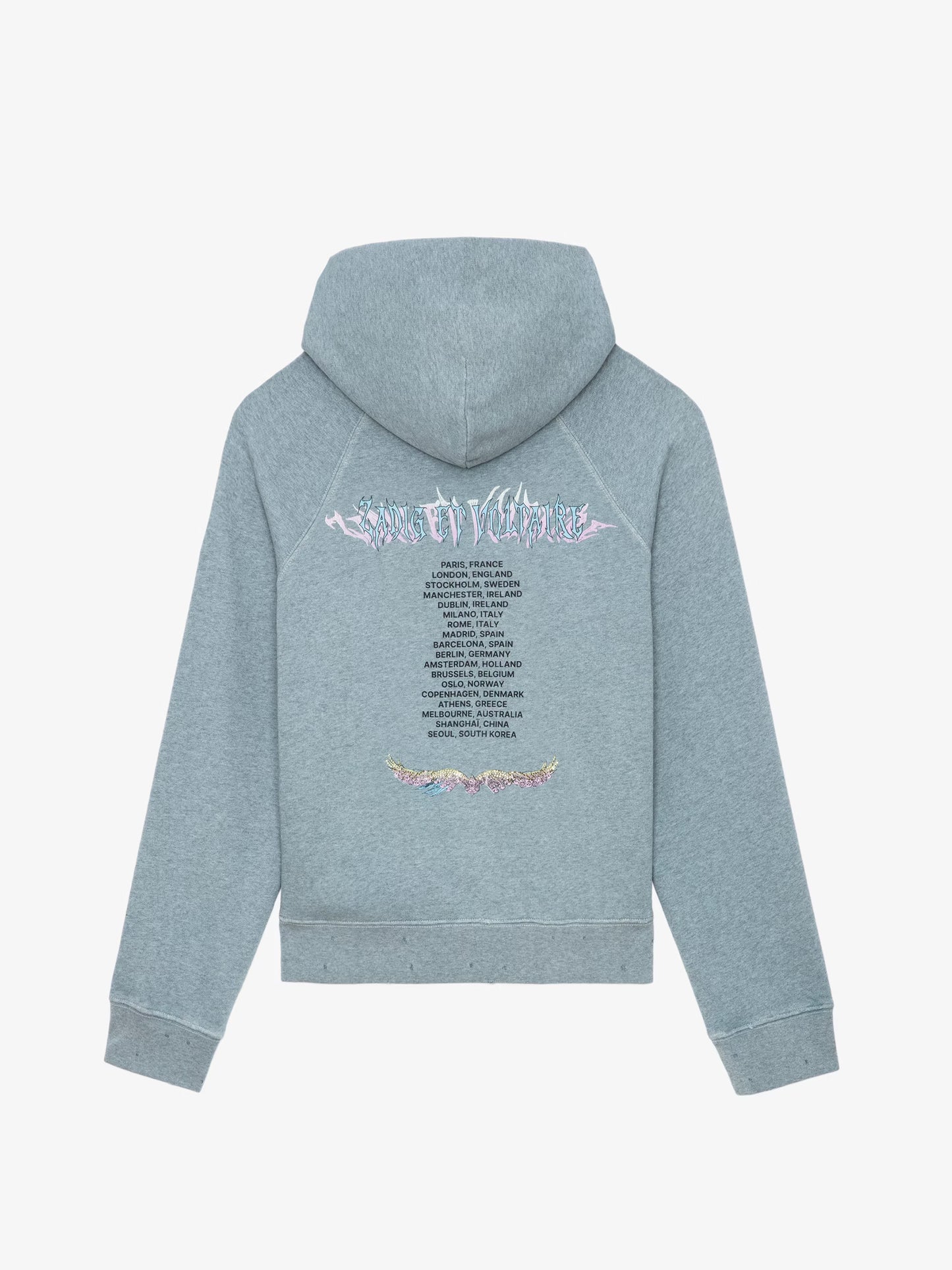 Sweatshirt Georgy Concert Strass sweatshirt bleu femme