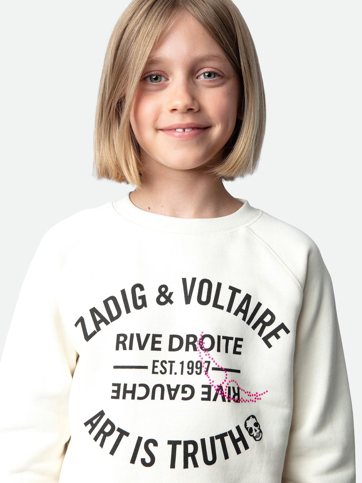 Sweatshirt Upper Fille sweatshirt blanc fille