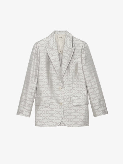 Blazer Vicka Wings Jacquard blazer beige femme