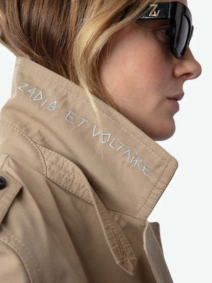 Trench Mandy manteau beige femme