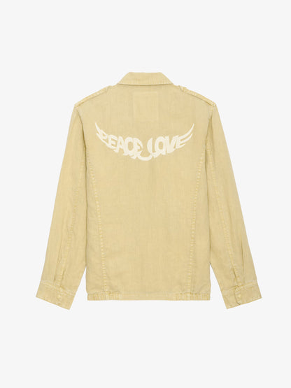 Veste Kid Peace & Love Lin blouson jaune femme