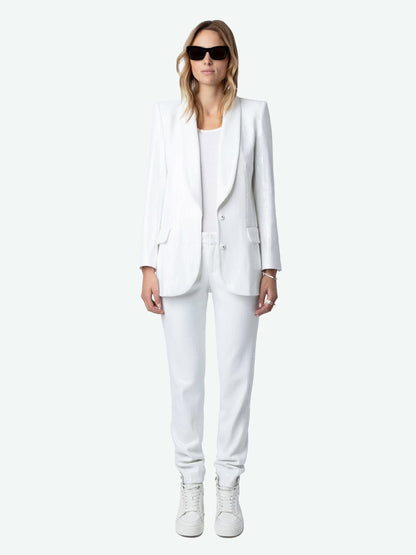 Blazer Vive Sequins blazer blanc femme
