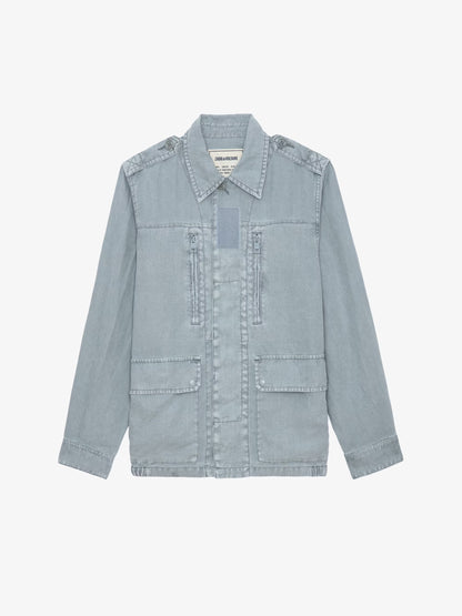 Veste Kid Lin blouson bleu femme
