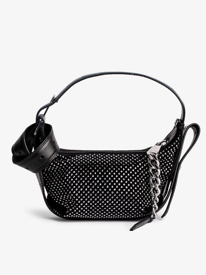 Sac Le Cecilia XS Strass sac noir femme