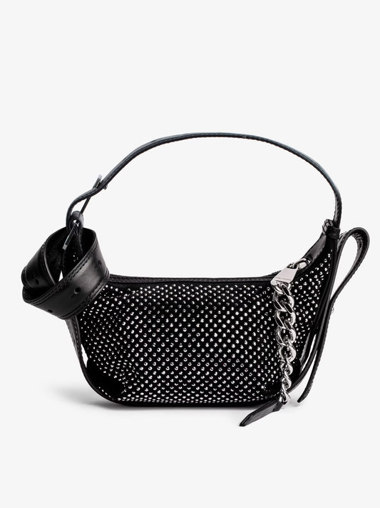 Sac Le Cecilia XS Strass sac noir femme