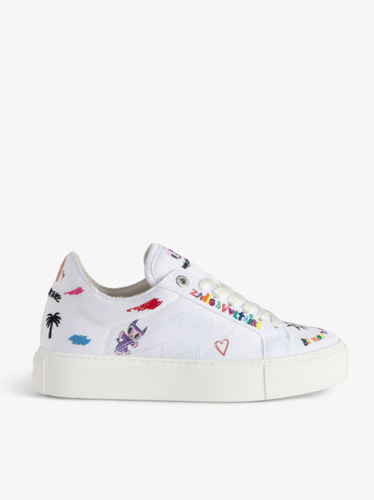 Sneakers Basses ZV1747 La Flash Chunky baskets blanc femme