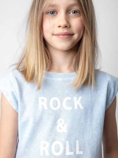 T-shirt Alin Fille t-shirt bleu fille