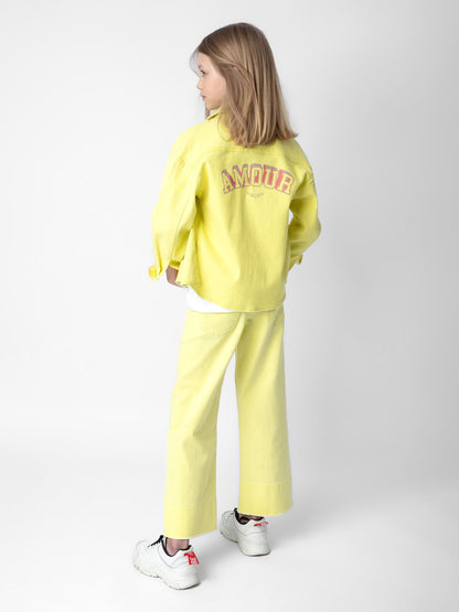 Veste Timmy Fille blouson jaune fille