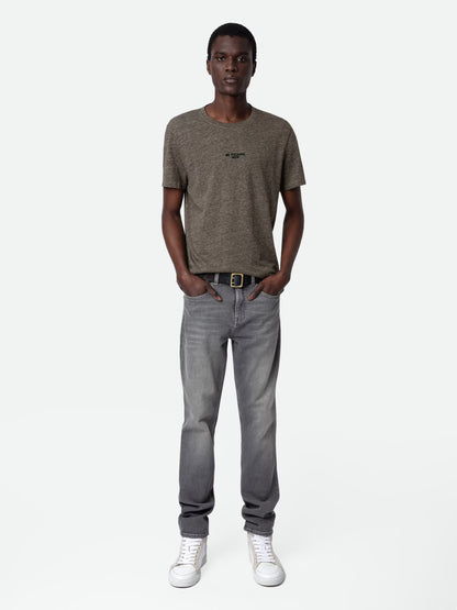 T-shirt Tommy t-shirt beige homme