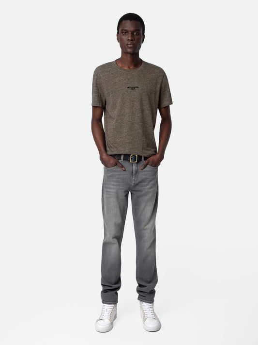 T-shirt Tommy t-shirt beige homme