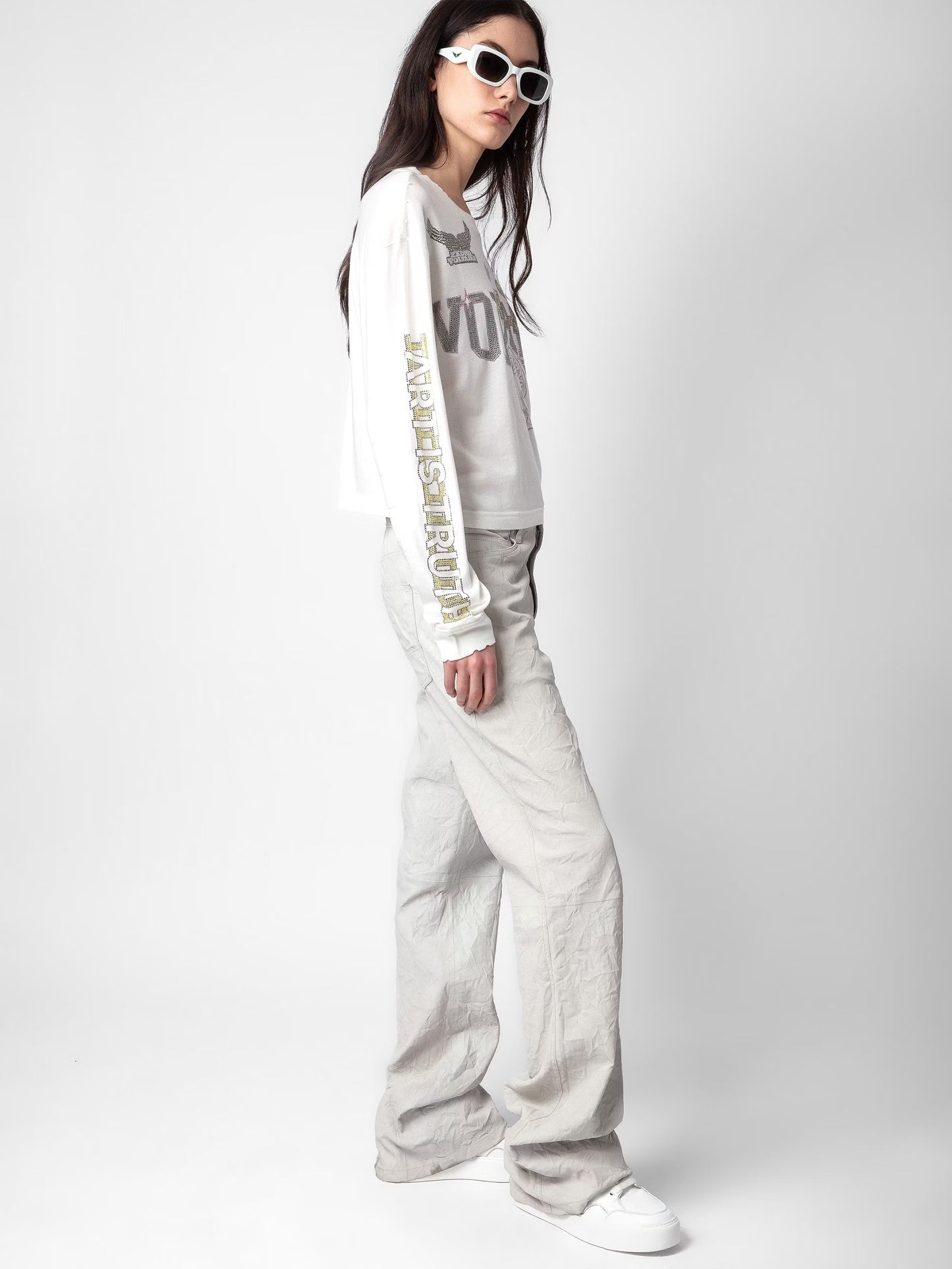 T-shirt Iona Voltaire Strass t-shirt blanc femme