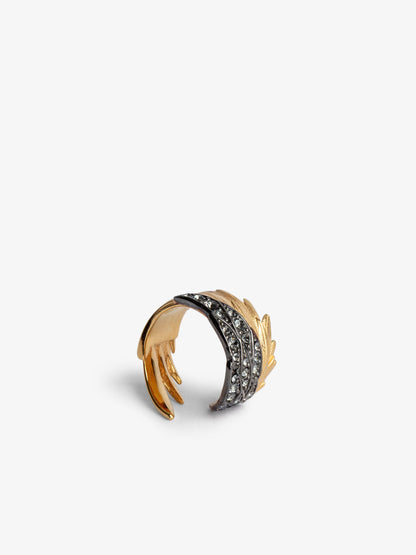 Bague Rock Feather  bague or femme