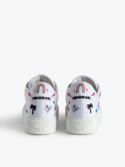 Sneakers Basses ZV1747 La Flash Chunky baskets blanc femme