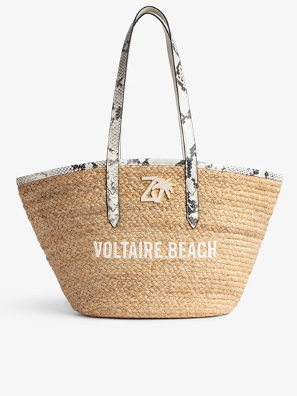 Sac Le Beach Bag cabas blanc femme