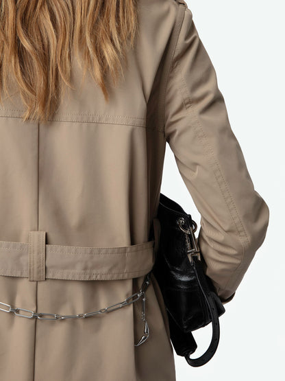 Trench Mandy manteau beige femme