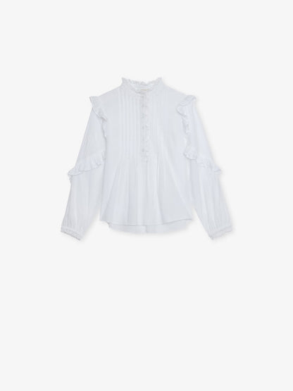 Blouse Timmy Fille haut blanc fille
