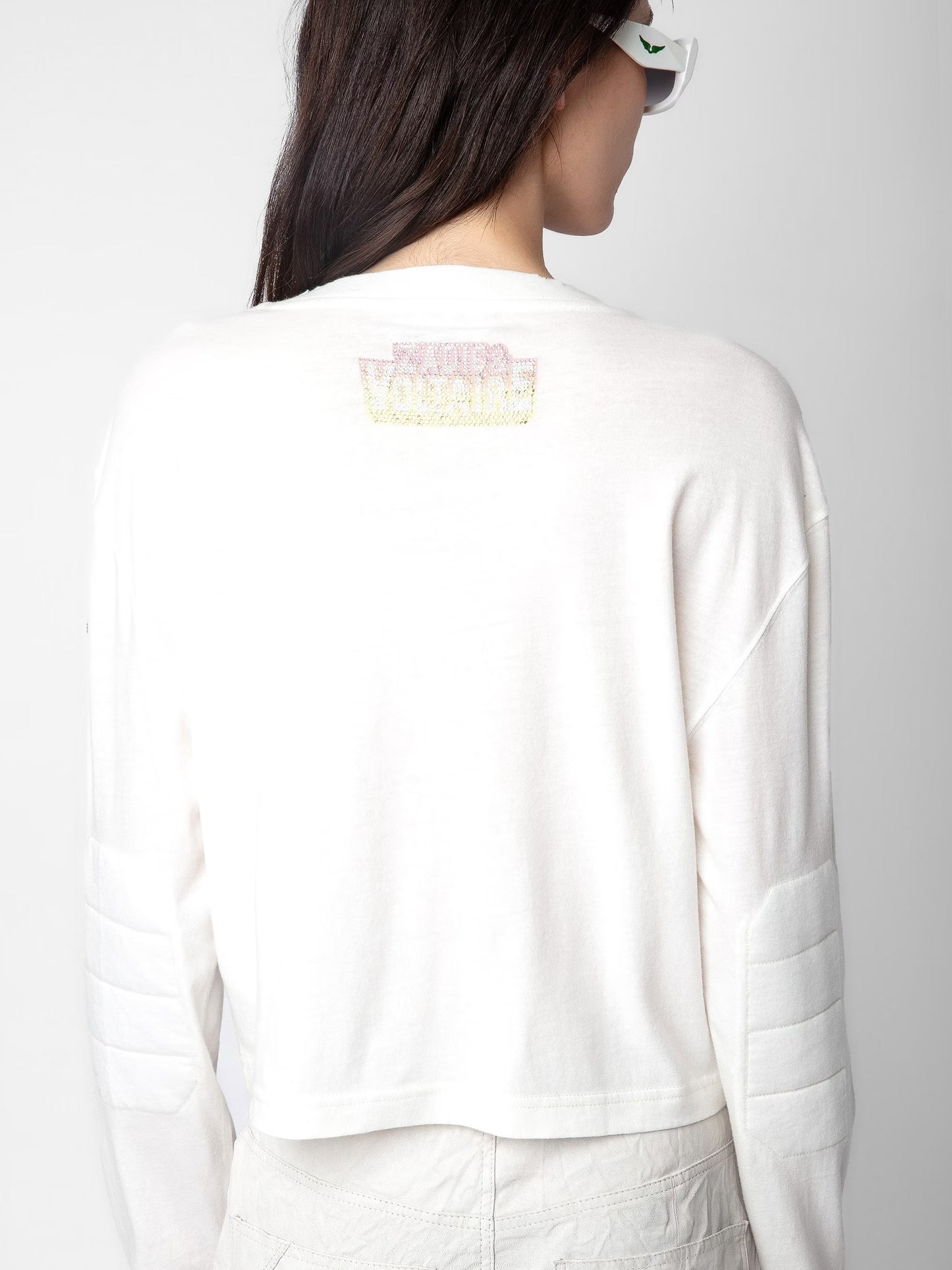 T-shirt Iona Voltaire Strass t-shirt blanc femme