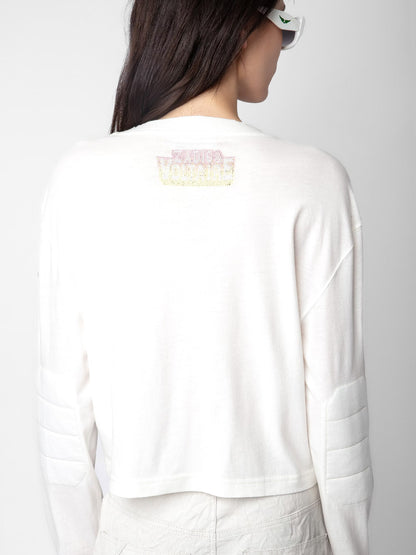 T-shirt Iona Voltaire Strass t-shirt blanc femme