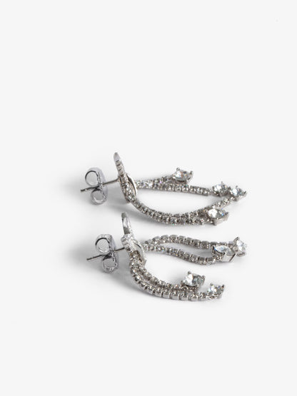 Boucles D'oreilles Rock Knode boucles d'oreilles argent femme