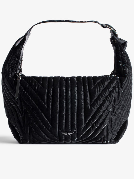 Sac Le Cecilia XL Galactic Matelassé sac port? epaule noir femme