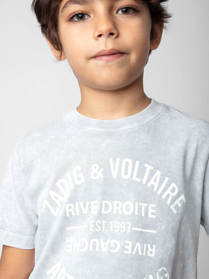 T-shirt Kita Garçon t-shirt gris Garçon