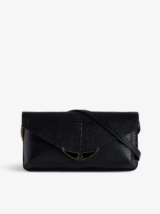 Pochette Bordeline Embossée pochette noir femme