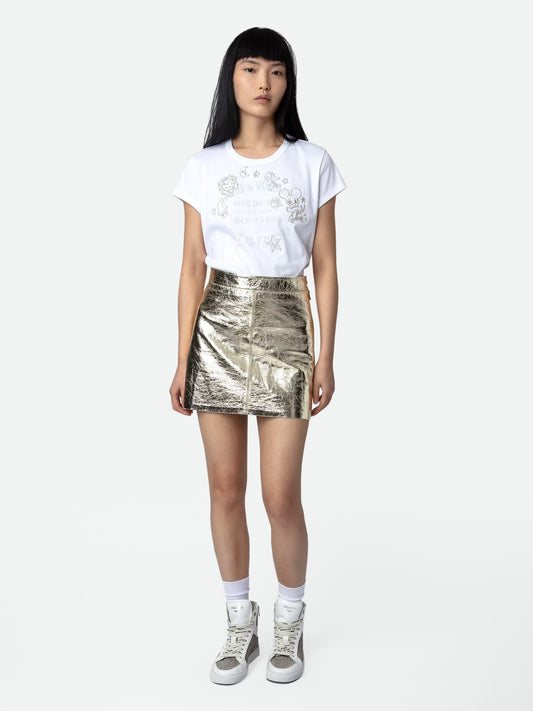 T-shirt Woop Blason t-shirt blanc femme